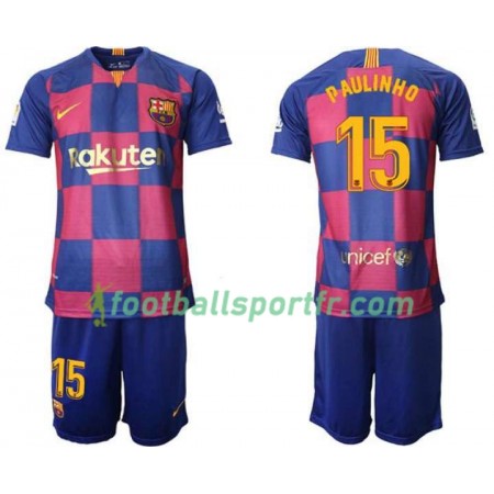 Tenue Barcelone Paulinho 15 Enfant Domicile 2019-2020 Maillot de Foot